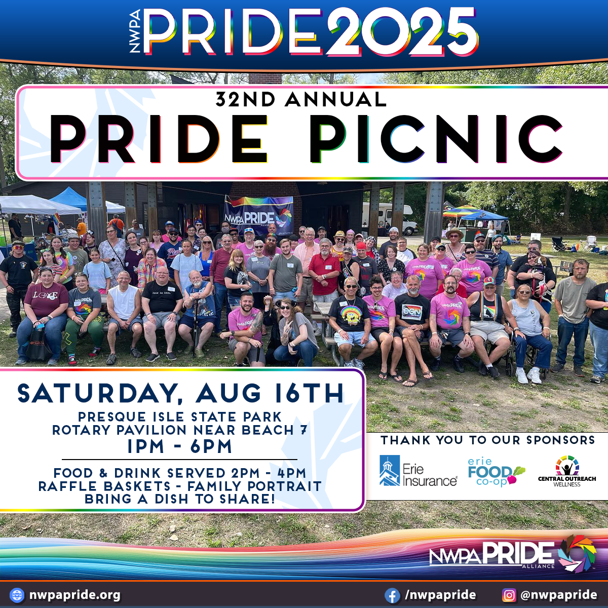 {32nd Annual Pride Picnic at Presque Isle}