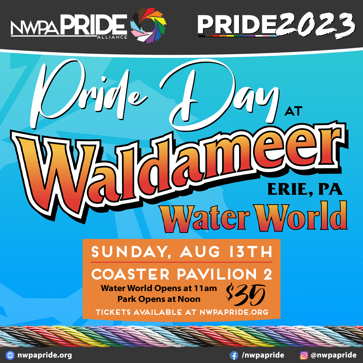 2023 Pride Day at Waldameer Park and Water World NWPA Pride Alliance